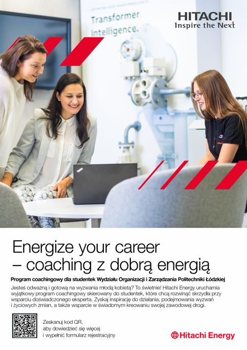 plakat Program coachingowy Hitachi Energy Poland