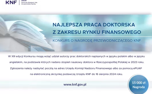 plakat konkursu KNF