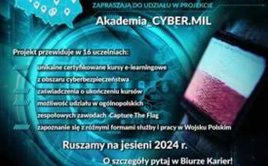 plakat Projektu Akdemia_CYBER.MIL