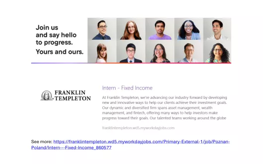 plakat praktyki Franklin Templeton
