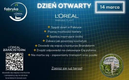 plakat dzień otwarty loreal