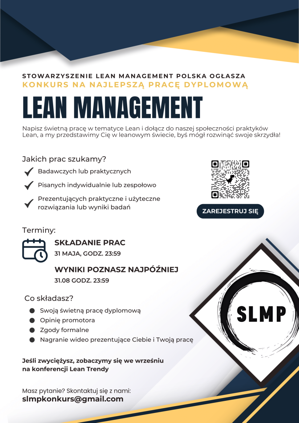 plakat konkurs lean management