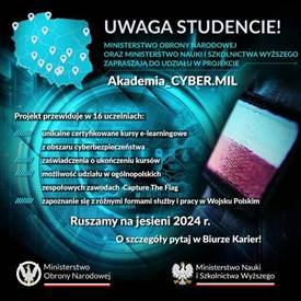 plakat Projektu Akdemia_CYBER.MIL