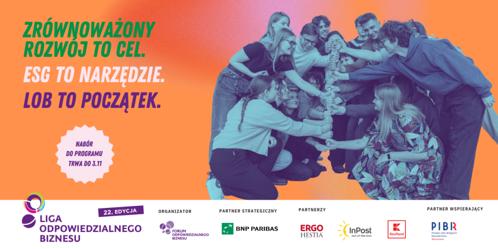 plakat nabór do 22. edycji Ligi Odpowiedzialnego Biznesu
