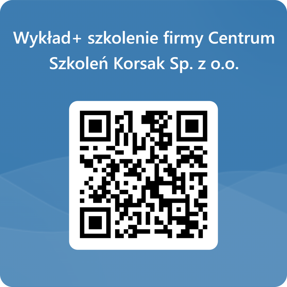 QRCode dla Wykład+ szkolenie firmy Centrum Szkoleń Korsak