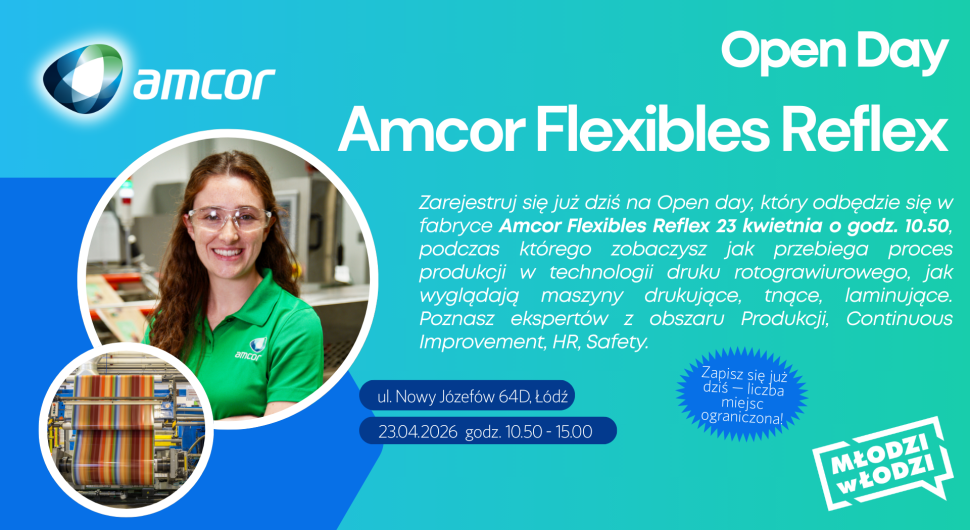 plakat dzień otwarty amcor