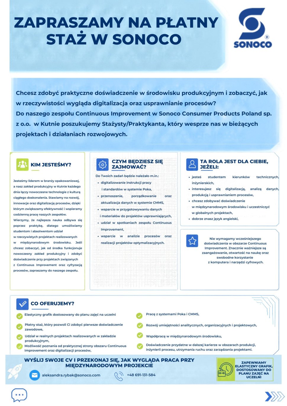 Plakat rekrutacyjny dla studentów automatyki