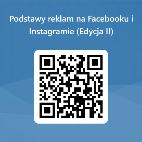 KOD qr SZKOLENIE Podstawy reklam na Facebooku i Instagramie