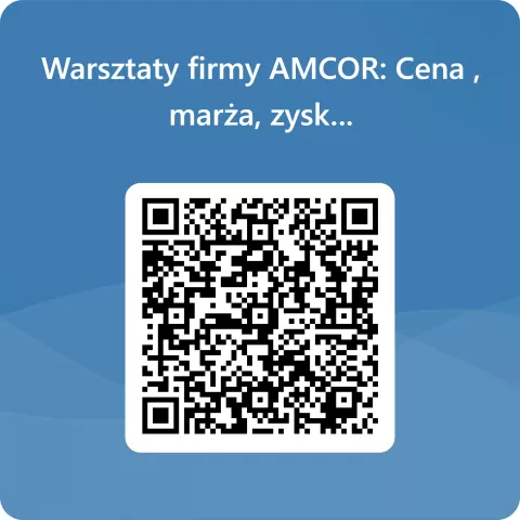 QRCode dla Warsztaty firmy AMCOR