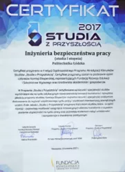 certyfikat Studia z przyszłością