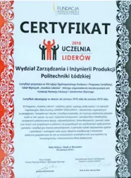 certyfikat Uczelnia Liderów
