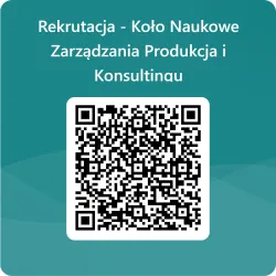 kod qr rekrutacja do koła naukowego