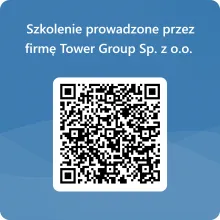 QRCode dla Szkolenie prowadzone przez firmę Tower Group